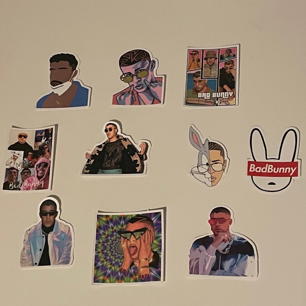 Bad bunny sticker matte finish brand new.